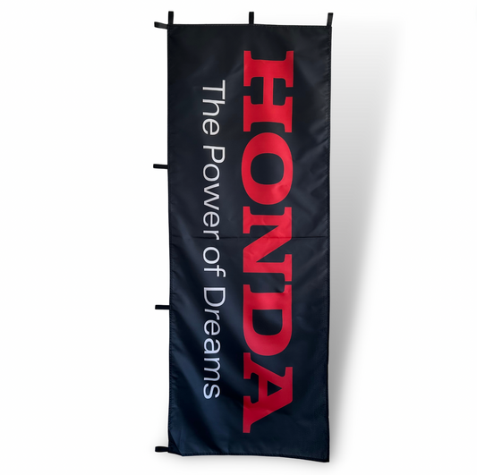 Honda (Black Background) Flag